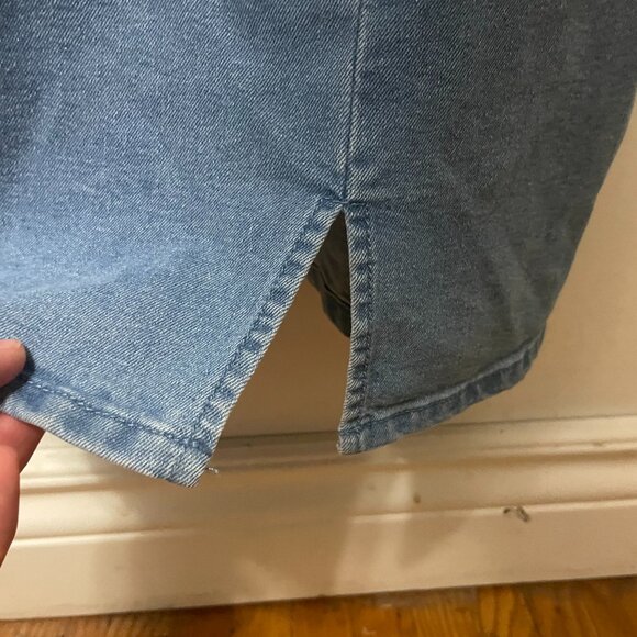 NWT Streetwear Society blue denim a-line style mini dress size XL - Picture 7 of 10